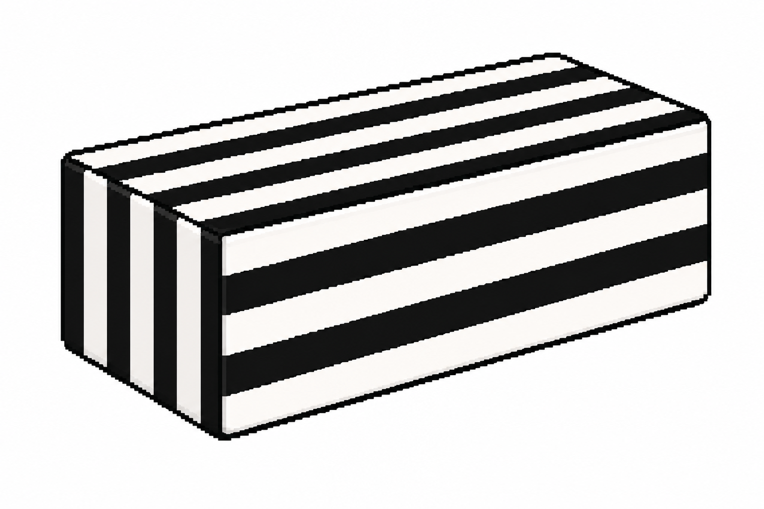 A numbered Black and White Brick NFT